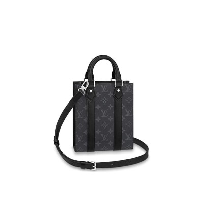 LOUIS VUITTON SAC PLAT MINI ECLIPSE BLACK M46453 (22*19*7cm)